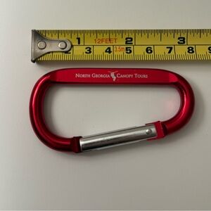 North Georgia Canopy Tours Red Carabiner Clip